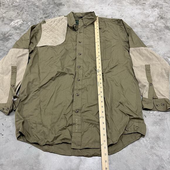 Kevin’s Plantation Shirt Men's Large Green Hunting Outdoor Button Up Nylon - Picture 2 of 7